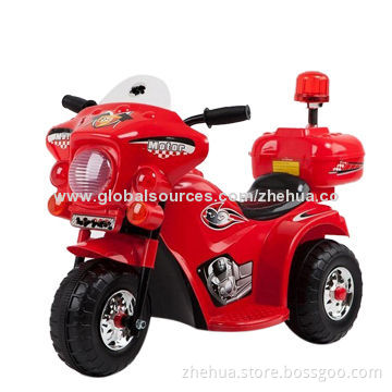 Promotional 6V/4.5Ah Kids BO Ride-on Motorcycle Toy Car with Real Police Light and Shinning Function
